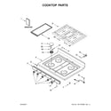 Whirlpool WFG505M0BW1 cooktop parts diagram