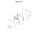 Whirlpool WFG505M0BW1 door parts diagram