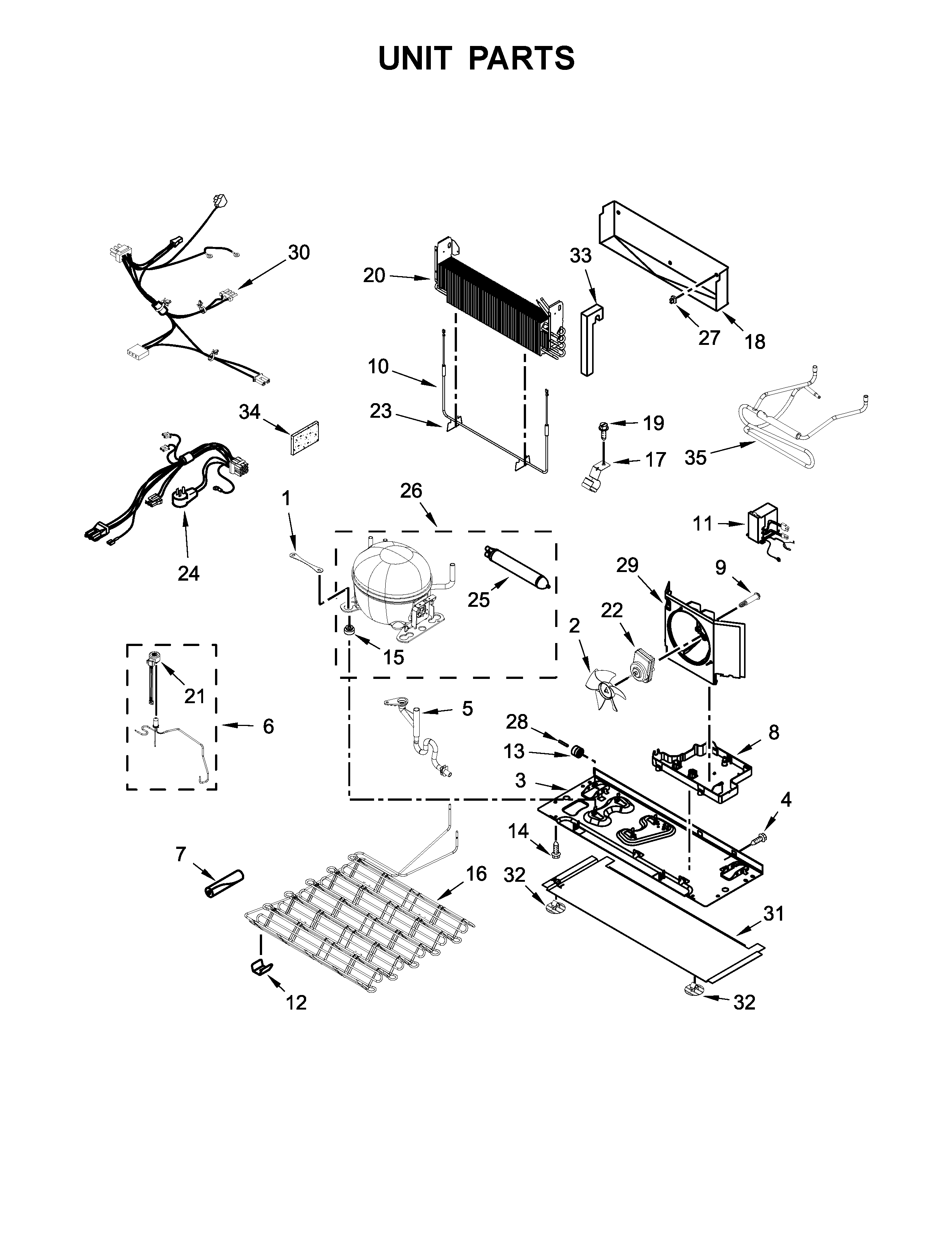 KitchenAid KFIV29PCMS03 unit parts diagram