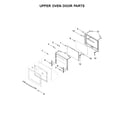 Jenn-Air JJW2830DS02 upper oven door parts diagram