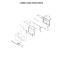 Jenn-Air JJW2830DS02 lower oven door parts diagram