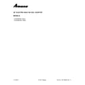Amana ACC6356KFB01 cover sheet diagram