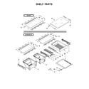 Whirlpool WRT511SZDM00 shelf parts diagram