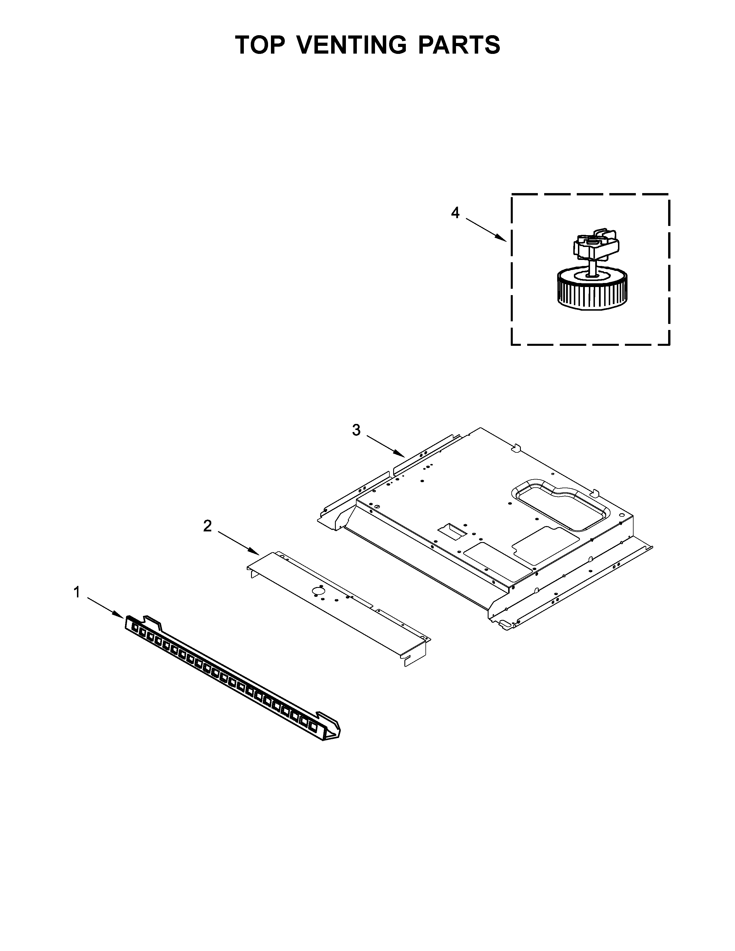 KitchenAid KMBS104ESS02 top venting parts diagram