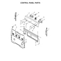 Amana 4KAER5500AW1 control panel parts diagram
