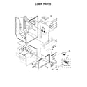 Whirlpool WRFA60SMHN00 liner parts diagram
