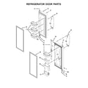Whirlpool WRFA60SMHN00 refrigerator door parts diagram