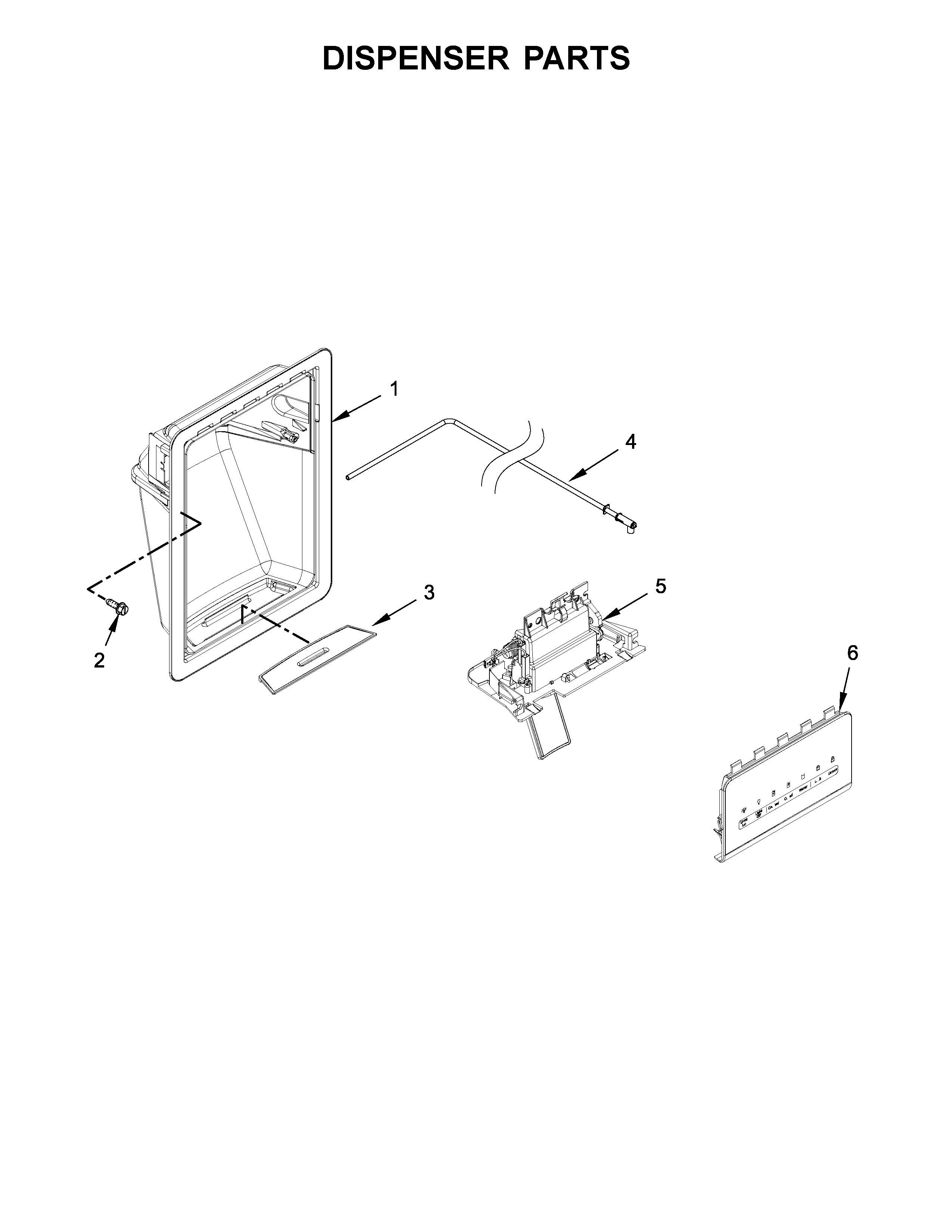 Whirlpool WRS325FDAW04 dispenser parts diagram
