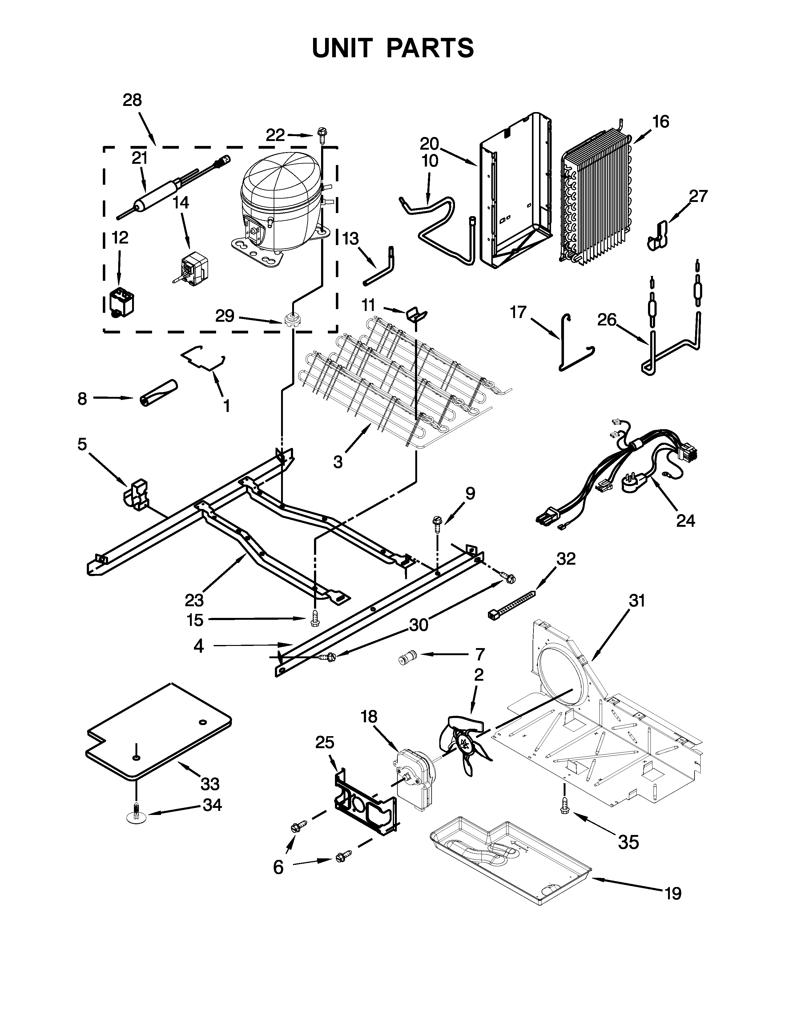Whirlpool WRS325FDAW04 unit parts diagram