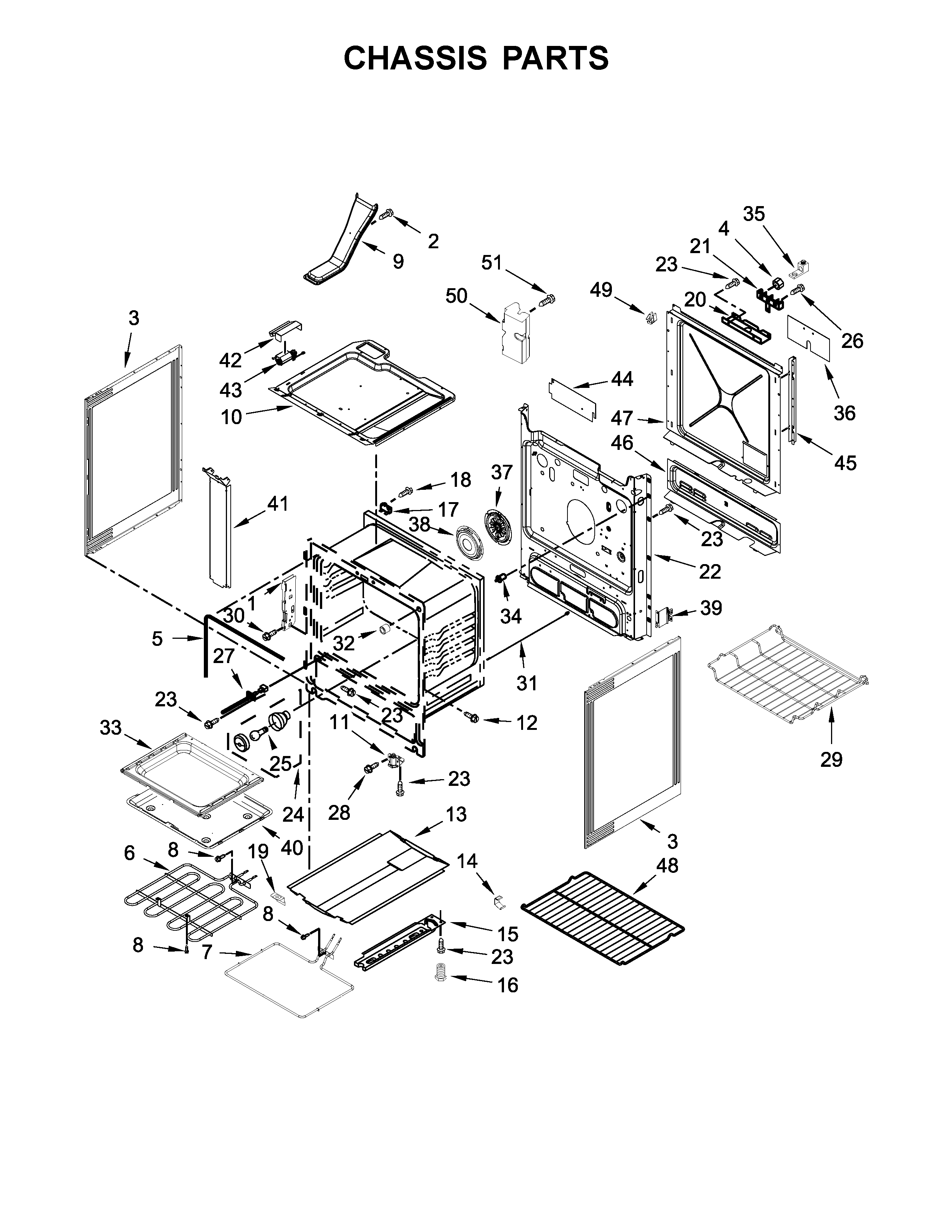Whirlpool WEEA25H0HN0 chassis parts diagram