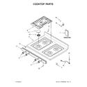 Whirlpool WFG320M0BW0 cooktop parts diagram