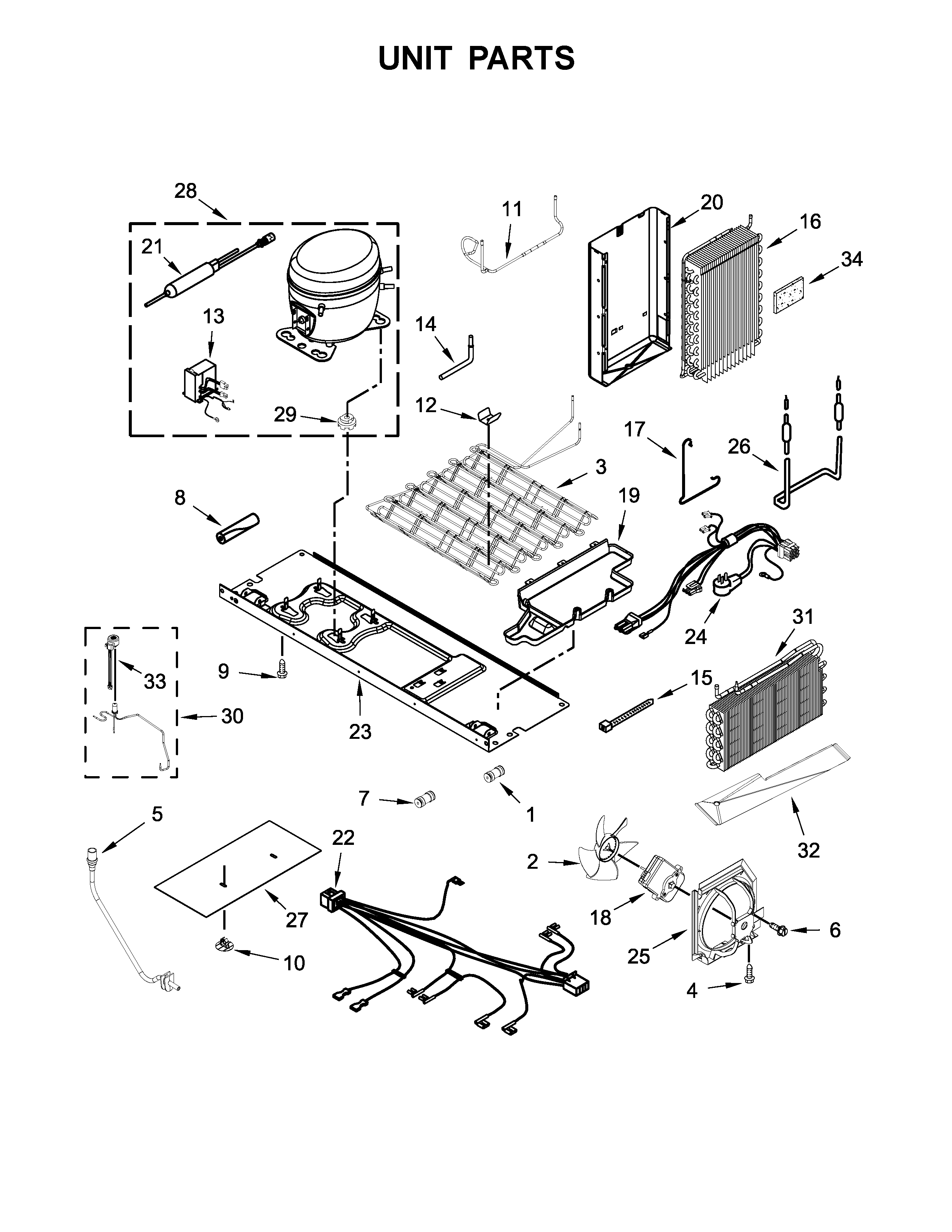 Whirlpool WRS970CIDE00 unit parts diagram