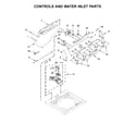 Maytag MVWC465HW0 controls and water inlet parts diagram