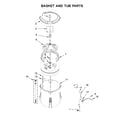 Maytag MVWC465HW0 basket and tub parts diagram