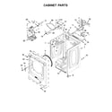 Maytag MED5500FW2 cabinet parts diagram