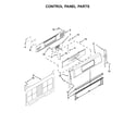 KitchenAid KGRS303BWH1 control panel parts diagram