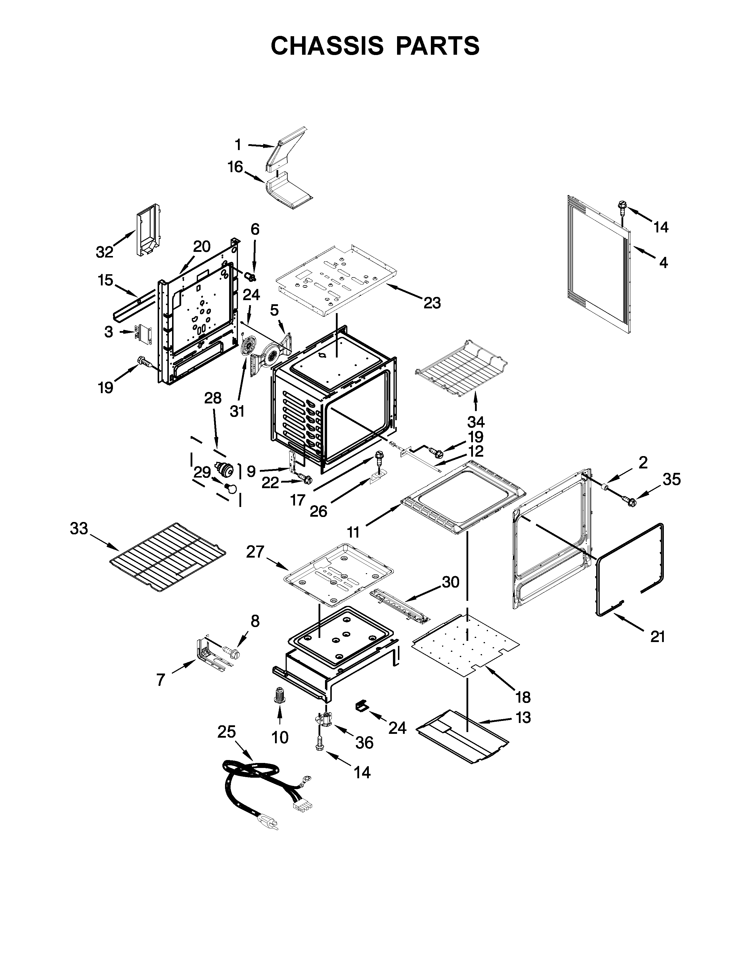 KitchenAid KGRS303BBL1 chassis parts diagram