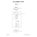 KitchenAid 5KSB6060BBM0 jar assembly parts diagram