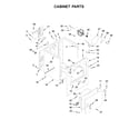 Maytag 4KMEDC215FW0 cabinet parts diagram