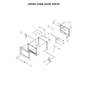 KitchenAid KODT100ESS02 upper oven door parts diagram