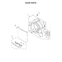 Maytag MED8200FW2 door parts diagram