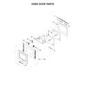 KitchenAid KOSC104FSS0 oven door parts diagram