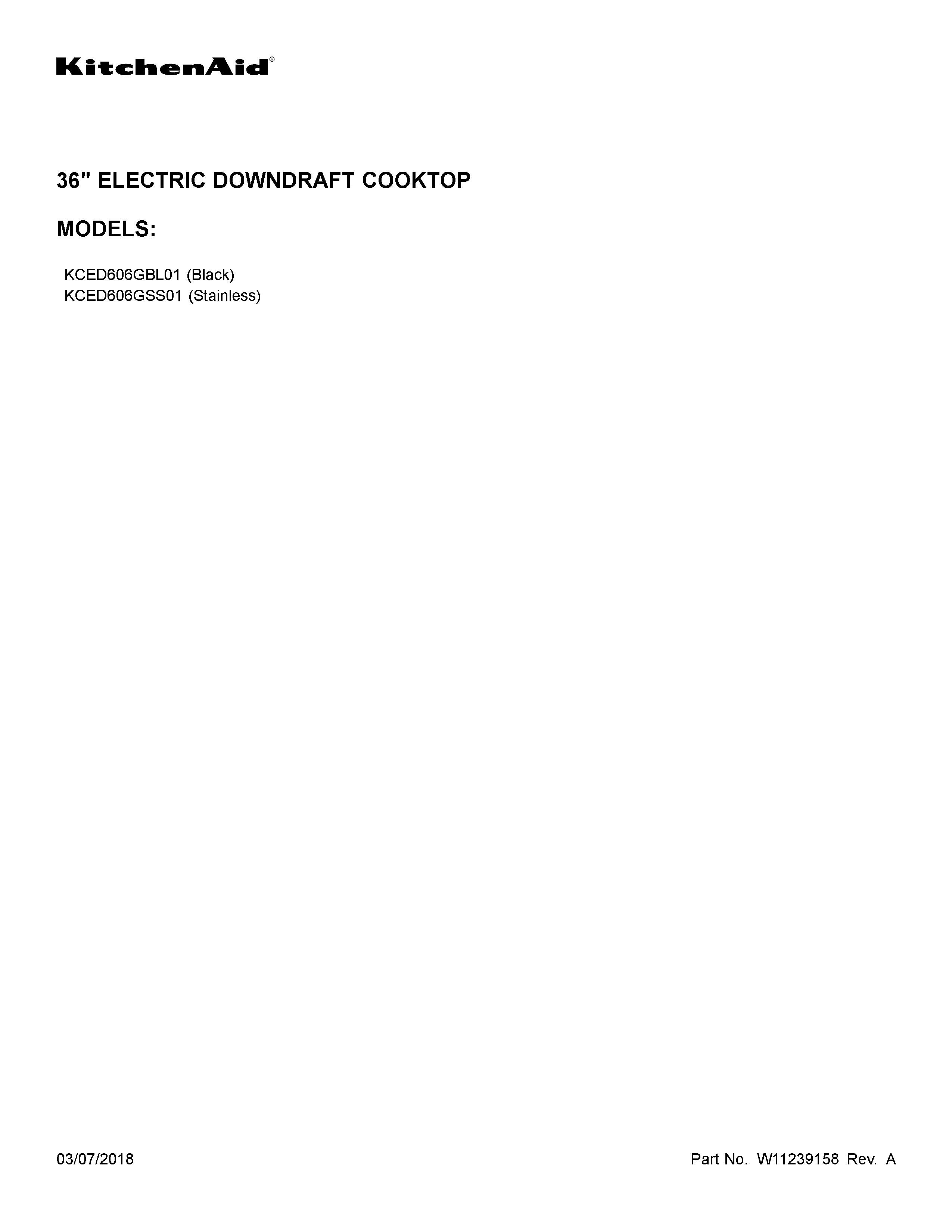 KitchenAid KCED606GBL01 cover sheet diagram