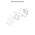 Jenn-Air JJW2730DS02 upper oven door parts diagram