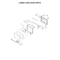 Jenn-Air JJW2730DS02 lower oven door parts diagram