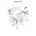 Whirlpool WGD8540FW1 cabinet parts diagram