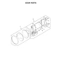 Whirlpool WGD8540FW1 door parts diagram