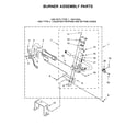Whirlpool WGD8540FW1 burner assembly parts diagram