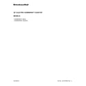 KitchenAid KCED600GSS01 cover sheet diagram
