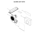 KitchenAid KCED600GSS01 blower unit parts diagram