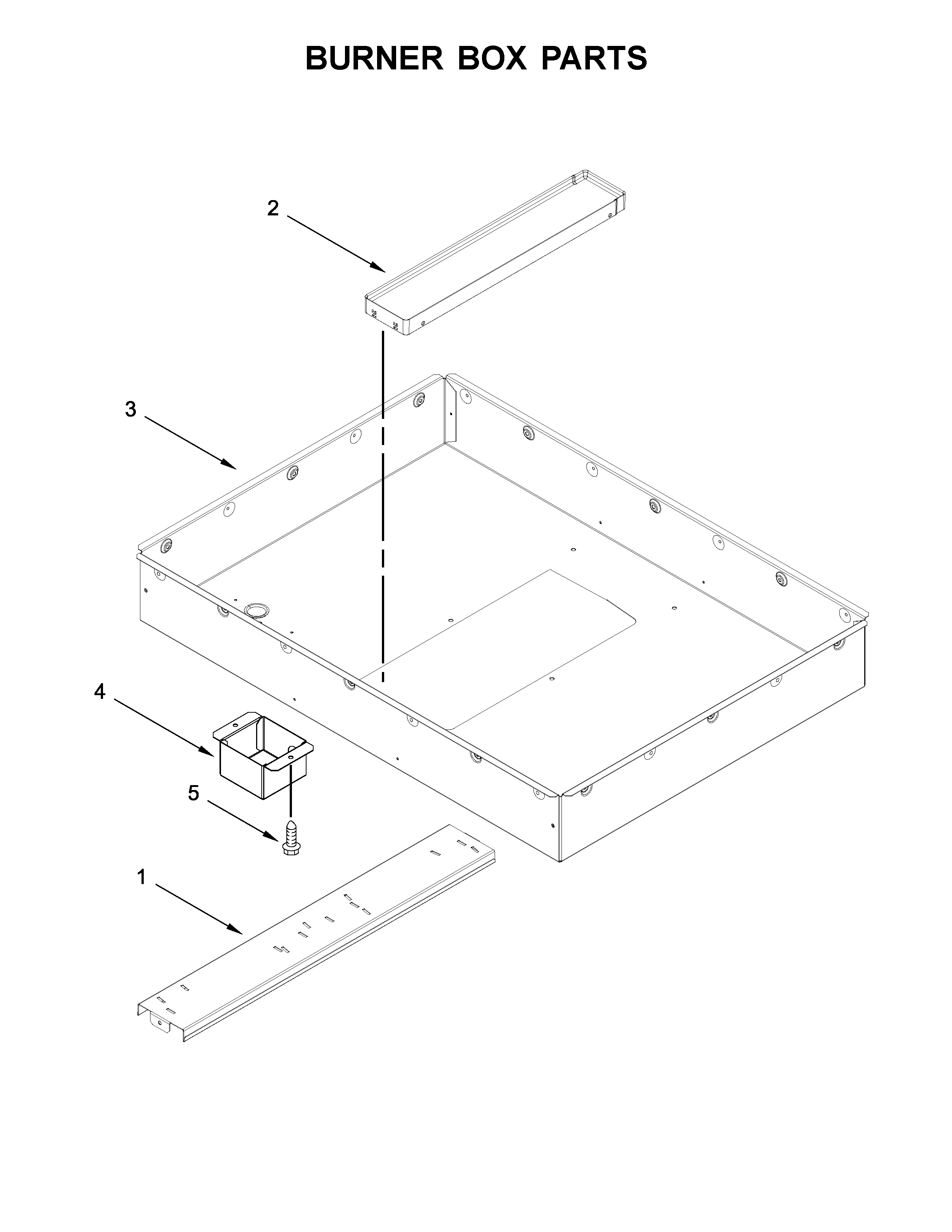 KitchenAid KCED600GSS01 burner box parts diagram