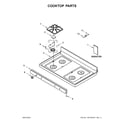 Whirlpool WFG510S0HB0 cooktop parts diagram