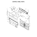 Whirlpool WFG510S0HB0 control panel parts diagram
