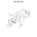 KitchenAid KOSE500EBL04 oven door parts diagram
