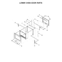 KitchenAid KODE300ESS04 lower oven door parts diagram