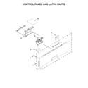 Ikea IDT870SAGX0 control panel and latch parts diagram