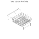 Ikea IDT870SAGX0 upper rack and track parts diagram