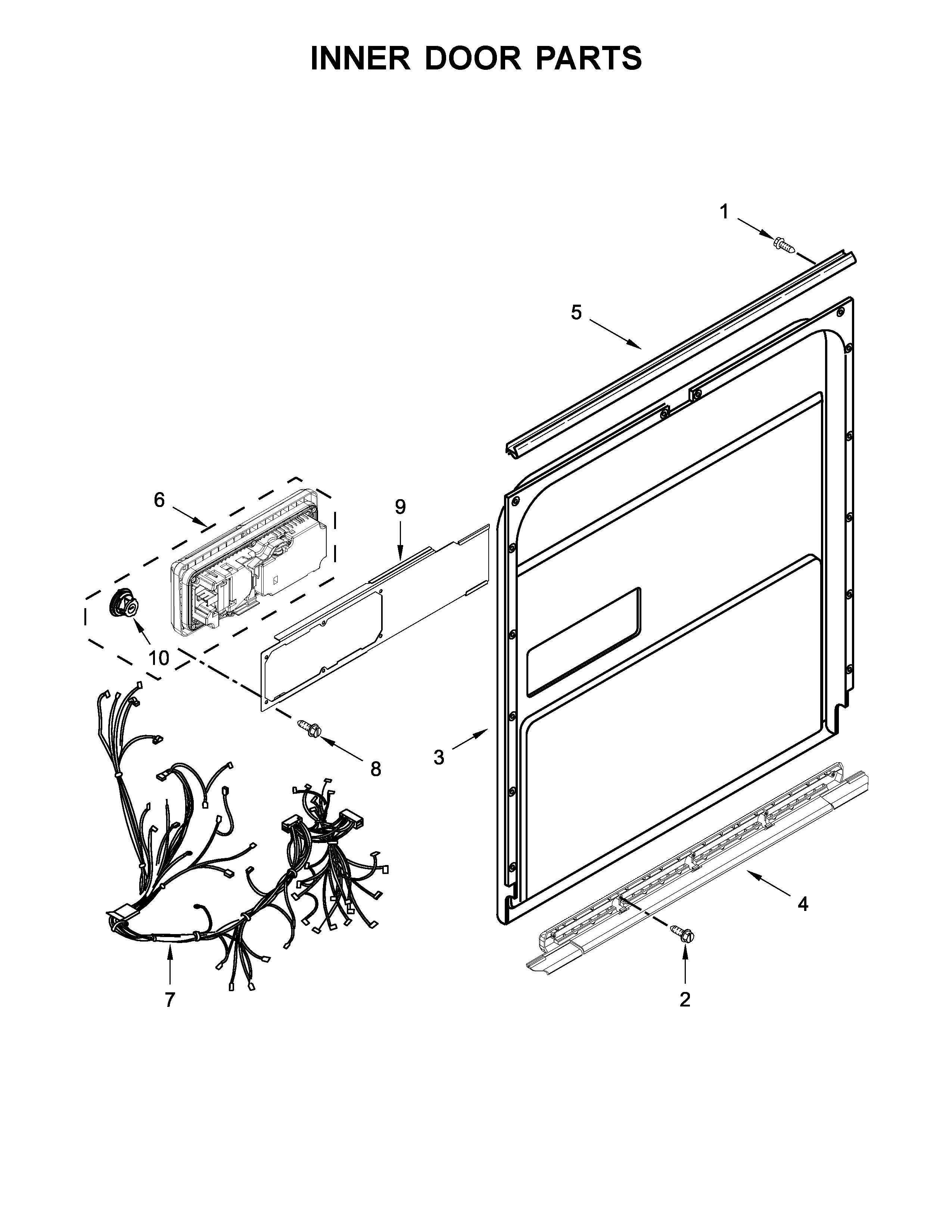 Ikea IDT930SAGX0 inner door parts diagram