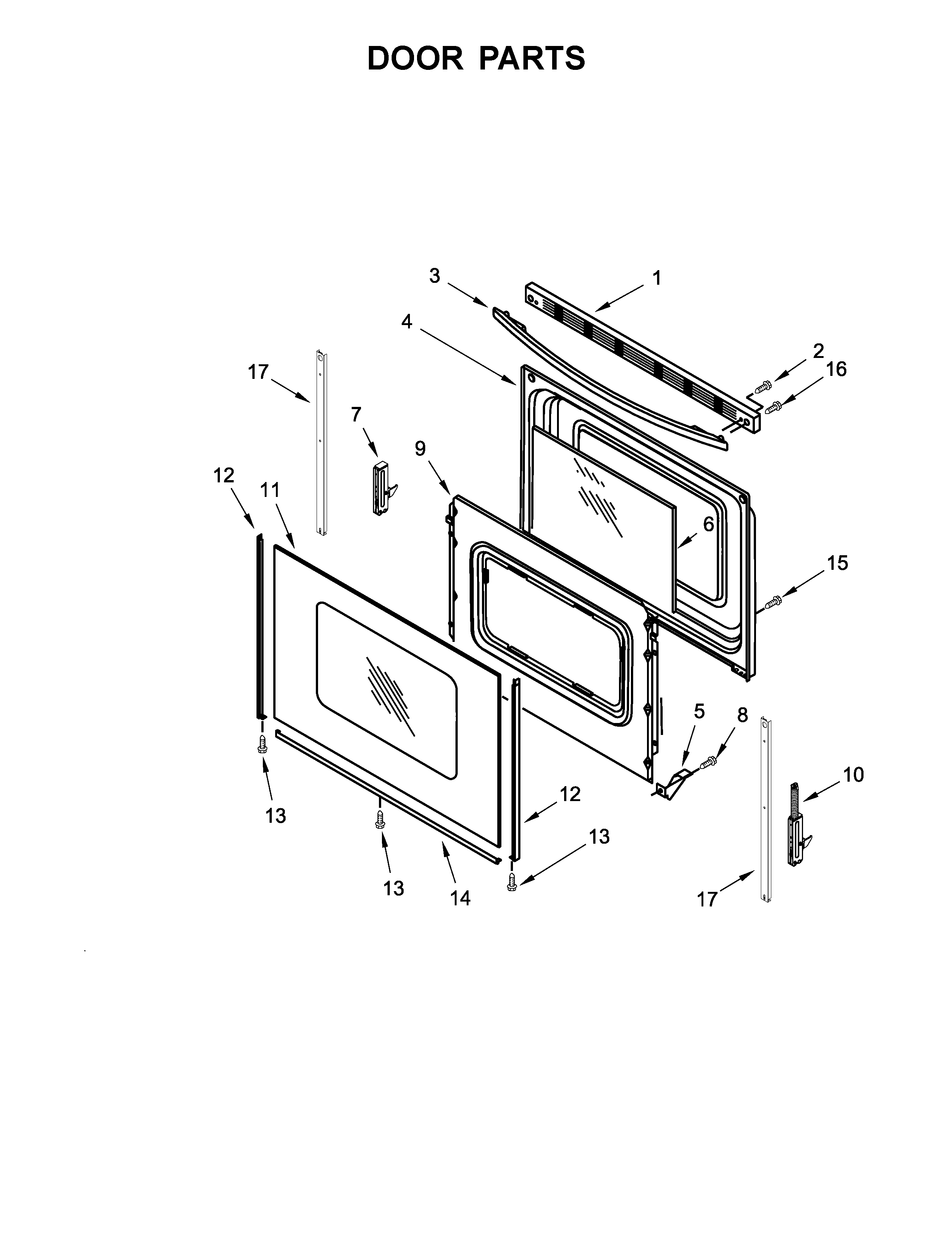 Amana ACR4303MFW2 door parts diagram