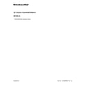 KitchenAid YKSEG950ESS0 cover sheet diagram