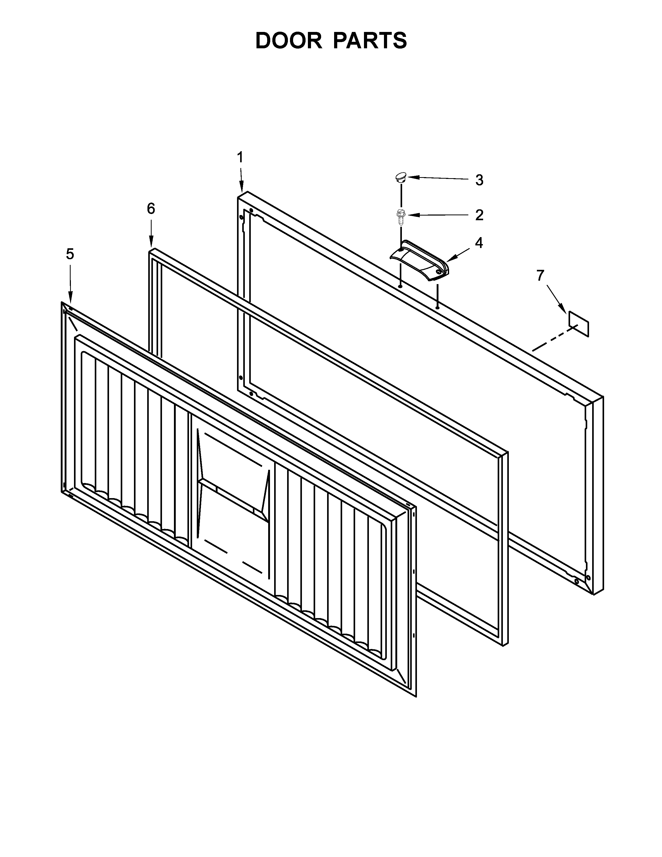 Amana AZC31T22DW01 door parts diagram