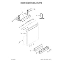 KitchenAid KDPM354GPS0 door and panel parts diagram