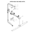 KitchenAid KDPM354GPS0 upper wash and rinse parts diagram