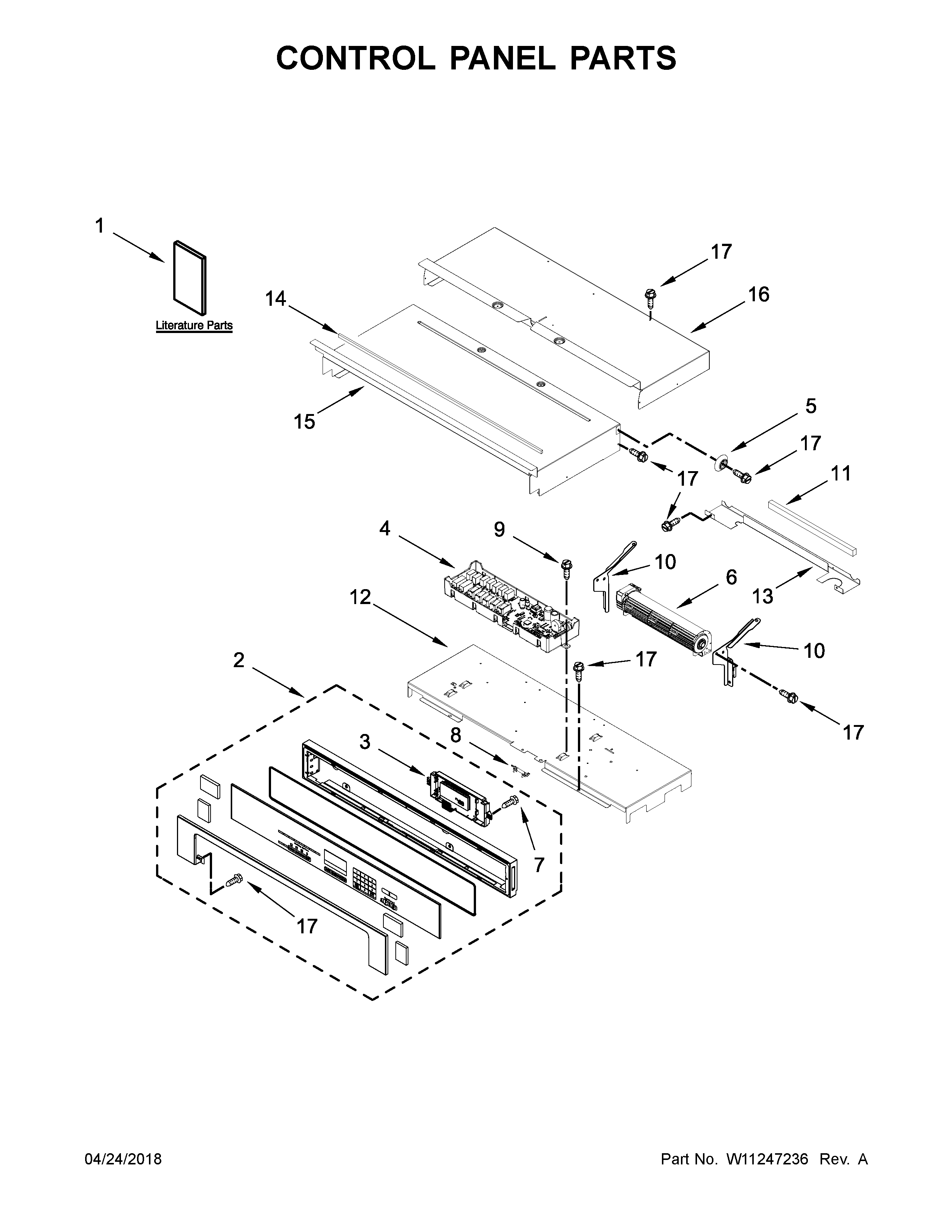 Ikea IBS550DS03 control panel parts diagram