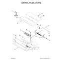 Whirlpool WOS51EC0AW05 control panel parts diagram