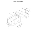 Whirlpool WOS51EC0AW05 oven door parts diagram